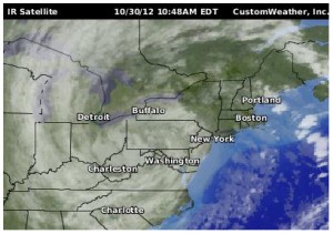 Tracking Sandy Weather Satellite Map